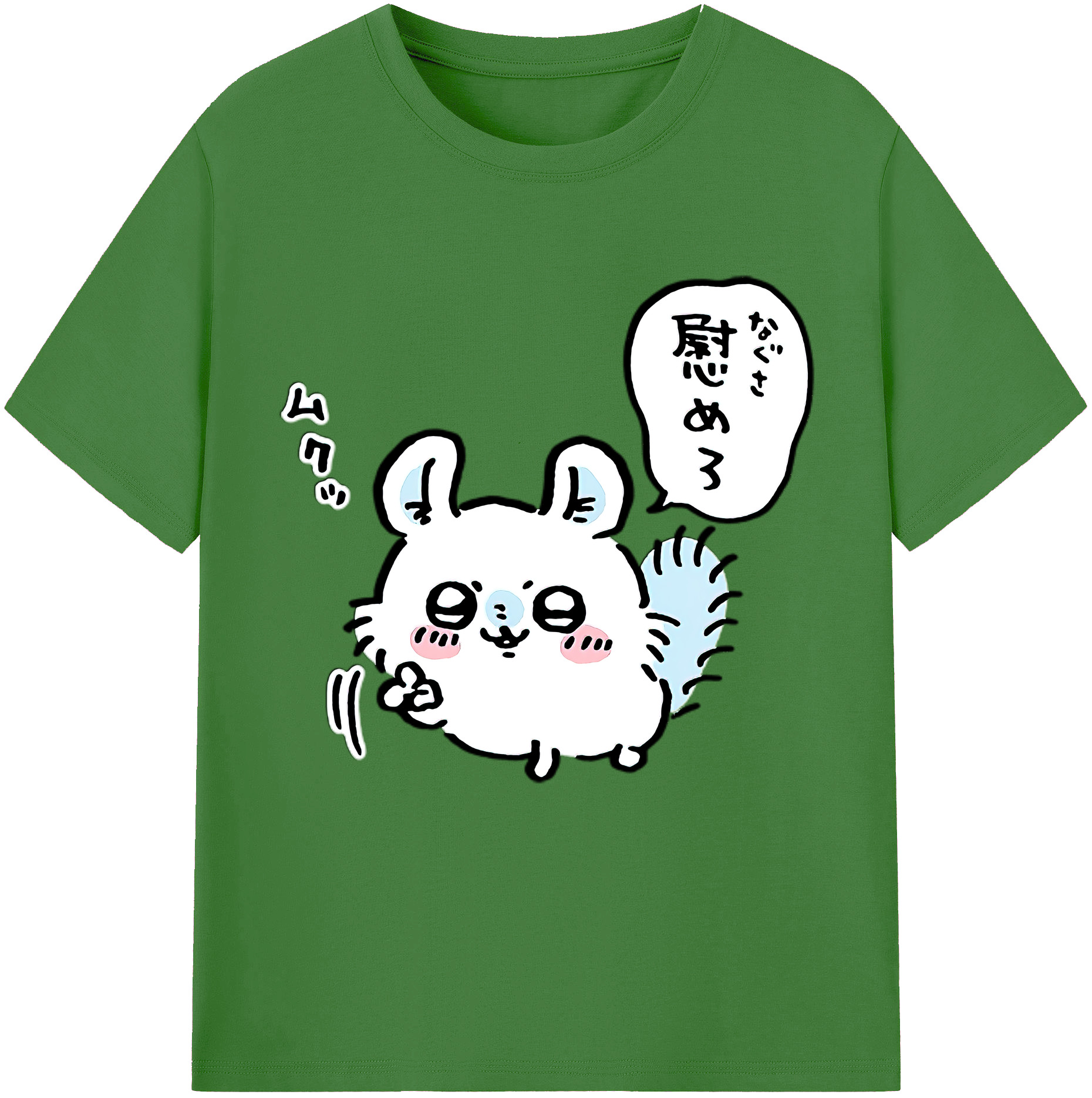 （画像用） ちいかわ モモンガ Chii-kawa Momonga レディースカジュアルプリントTシャツ（綿100％）